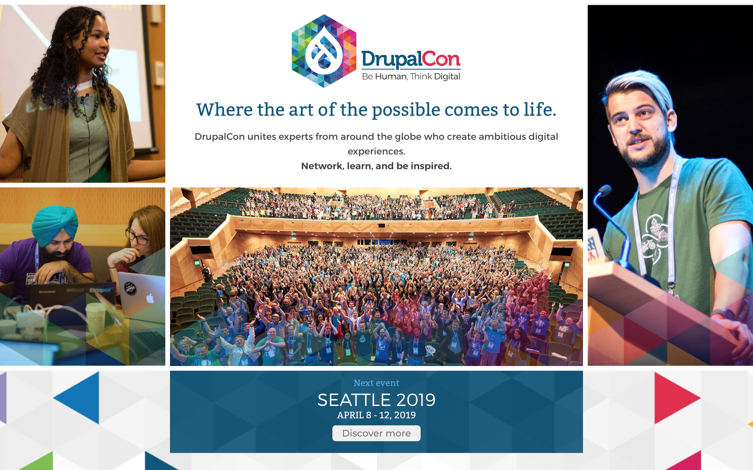 DrupalCon homepage